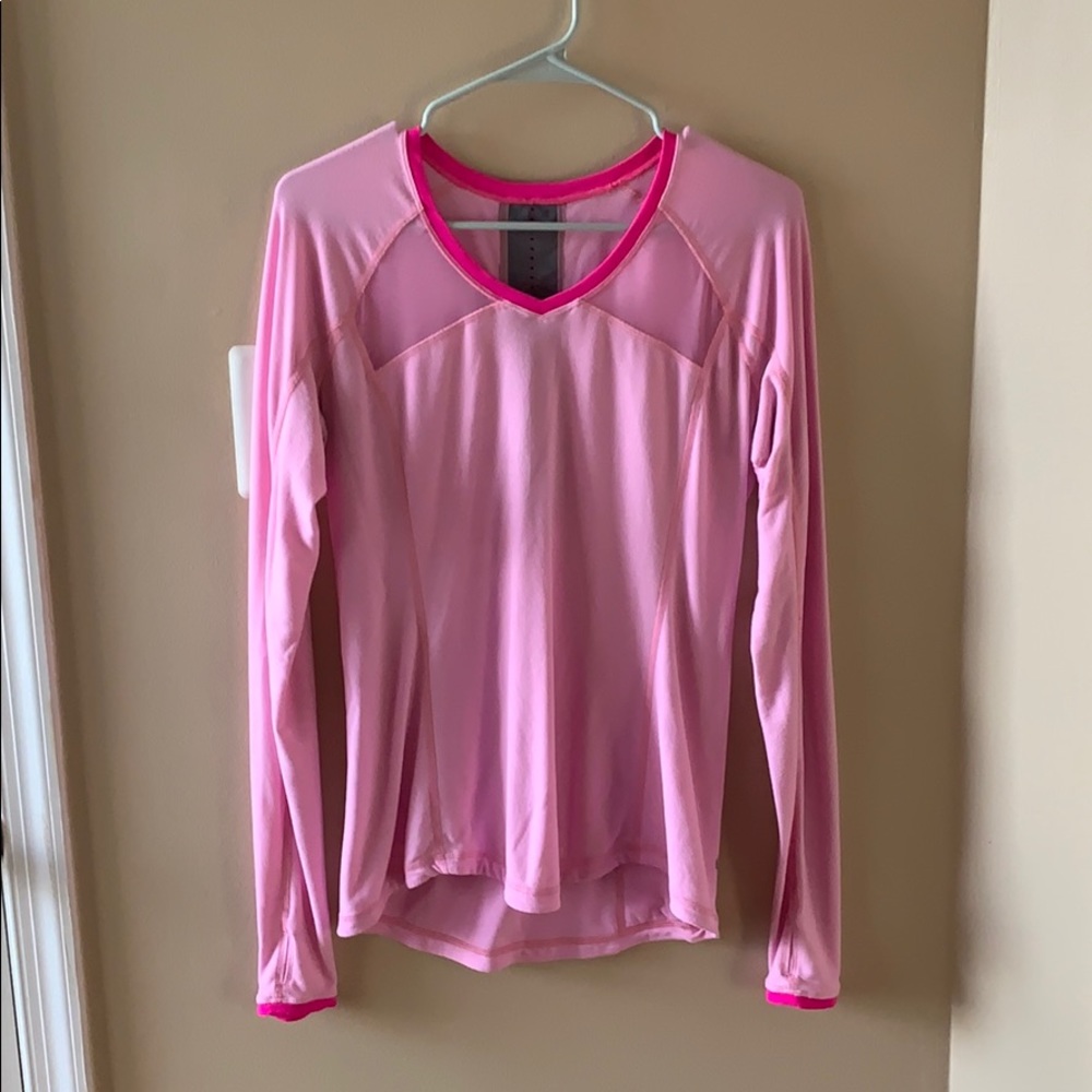 Lululemon long sleeve size 8 pink run/yoga shirt